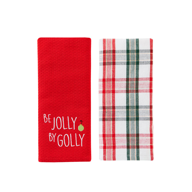 Be Jolly 2-Piece Dish Towel Set, Multi