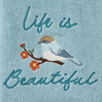 Beautiful 2-Piece Hand Towel Set, Aqua