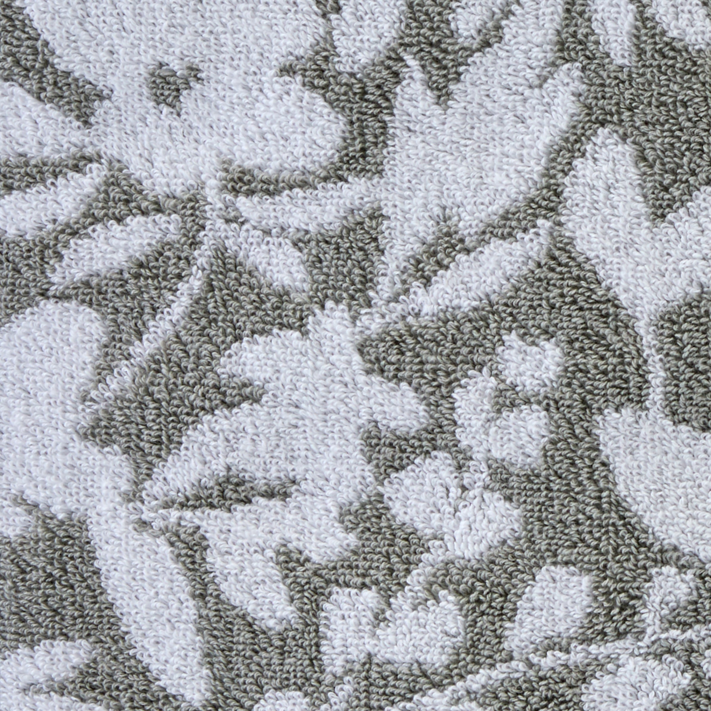 Bedford Floral Jacquard Bath Towel, Sage