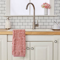 Blossom Floral 2-Piece Hand Towel Set, Blush