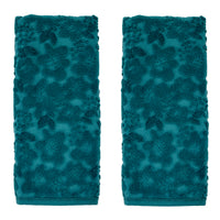 Blossom Floral 2-Piece Hand Towel Set, Spruce