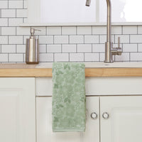 Blossom Floral 2-Piece Hand Towel Set, Sage