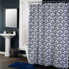 Vern Yip by SKL Home Boho Floral Fabric Shower Curtain, Blue/White