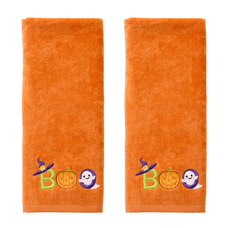 Boo 2-Piece Hand Towel Set, Orange