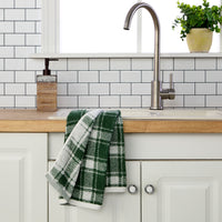 Buffalo Plaid 2-Piece Hand Towel Set, Spruce