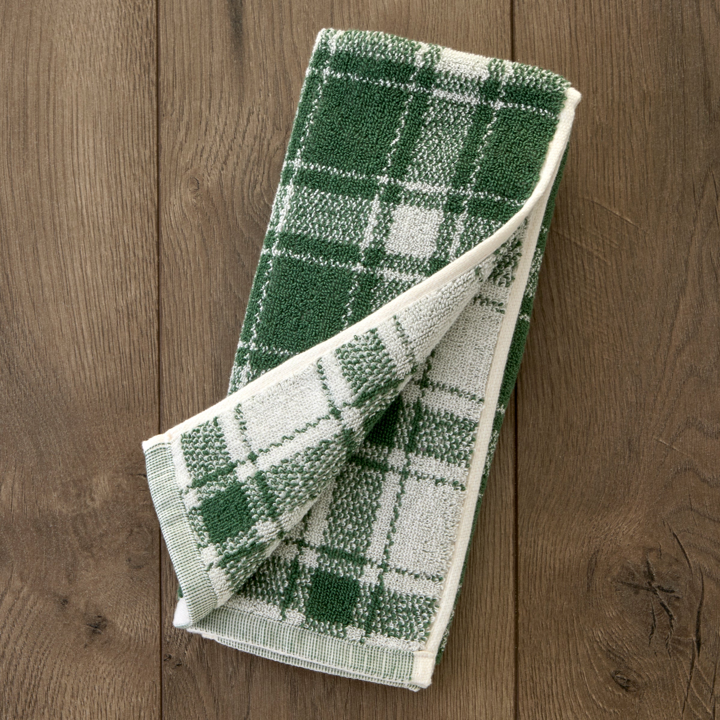 Buffalo Plaid 2-Piece Hand Towel Set, Spruce