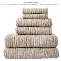 CloudSoft Cotton Luxury 4-Piece Washcloth Set, Oatmeal
