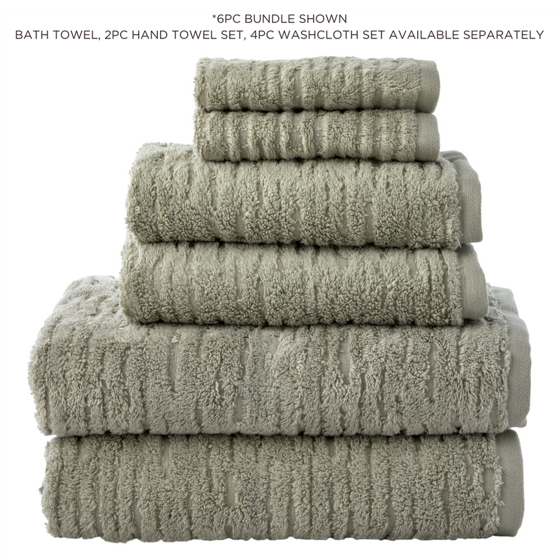 CloudSoft Cotton Luxury Bath Towel, Sage