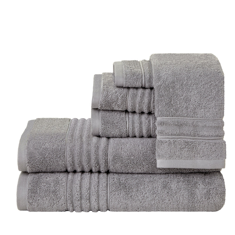 Classic SoftTouch 6-Piece Towel Set, Gray Mist