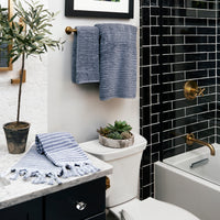 CloudSoft Cotton Luxury Bath Towel, Smoke Blue