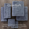 CloudSoft Cotton Luxury Bath Towel, Smoke Blue