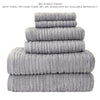 CloudSoft Cotton Luxury 2-Piece Hand Towel Set, Gray