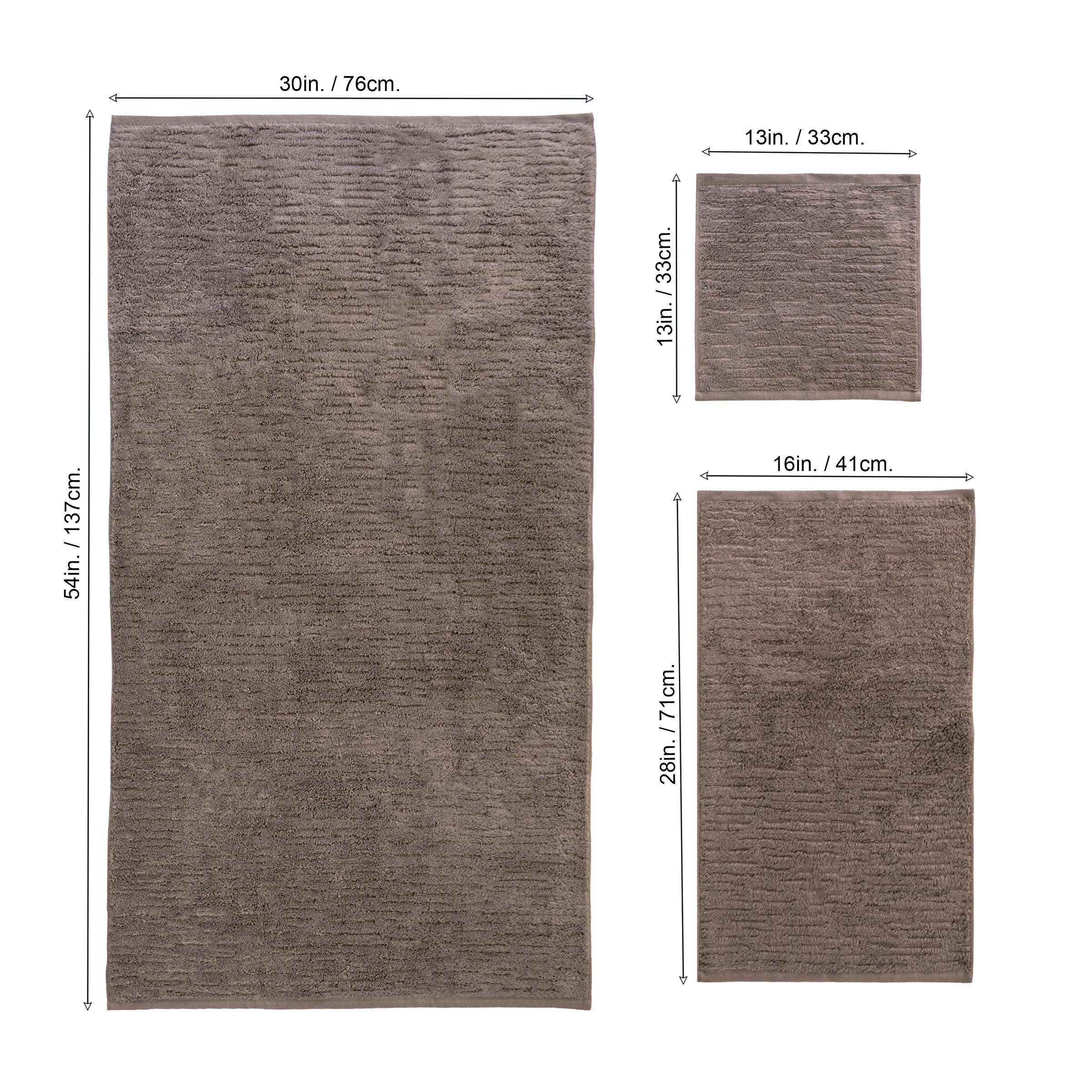 CloudSoft Cotton Luxury 6-Piece Towel Set, Mink