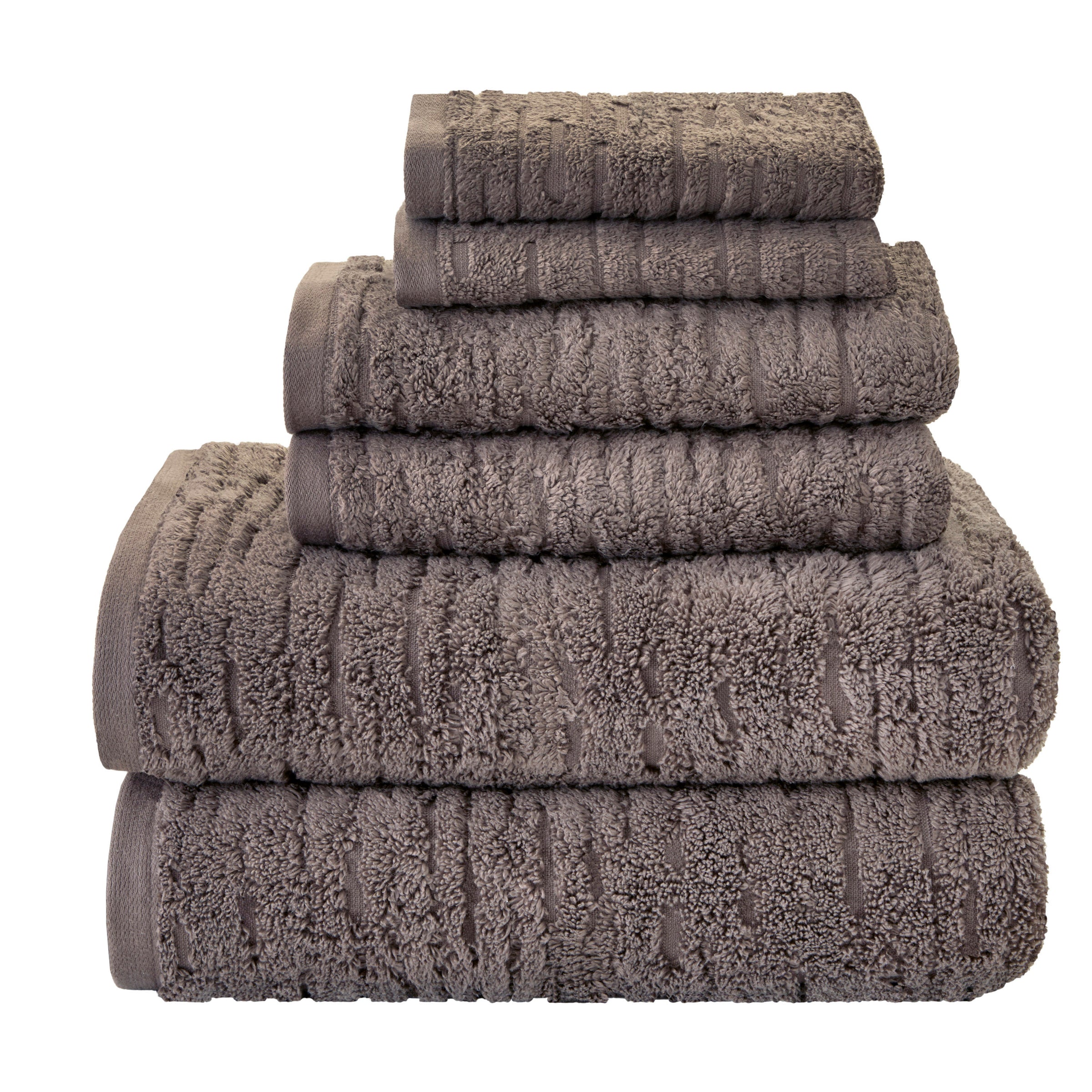 CloudSoft Cotton Luxury 6-Piece Towel Set, Mink