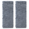 CloudSoft Cotton Luxury 2-Piece Hand Towel Set, Smoke Blue