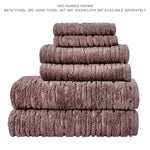 CloudSoft Cotton Luxury 2-Piece Hand Towel Set, Soft Plum