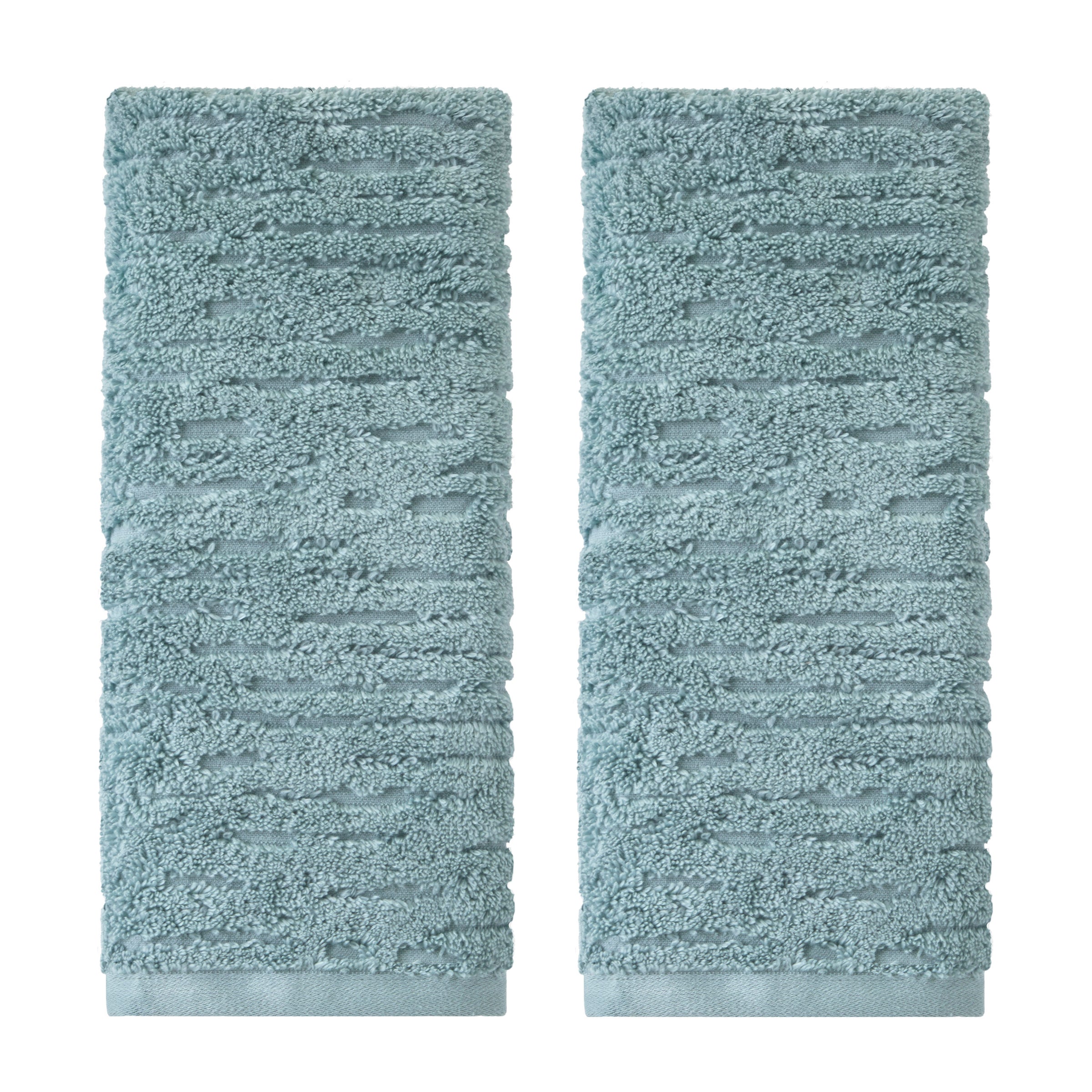 CloudSoft Cotton Luxury 2-Piece Hand Towel Set, Teal