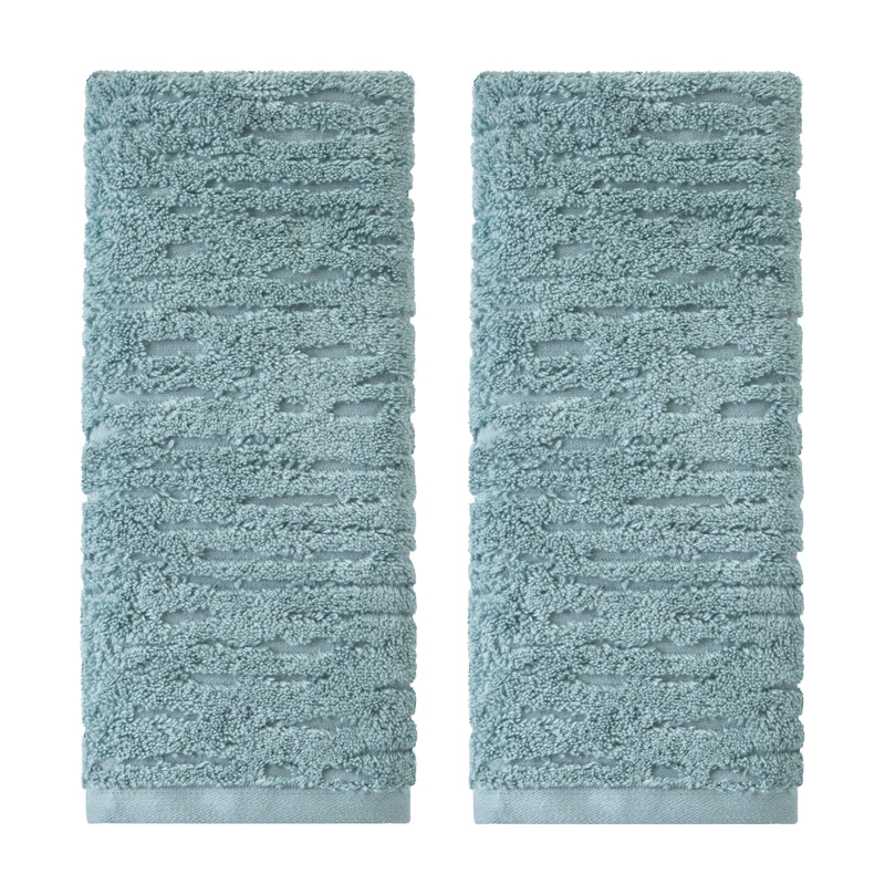 CloudSoft Cotton Luxury 2-Piece Hand Towel Set, Teal