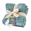CloudSoft Cotton Luxury 4-Piece Washcloth Set, Teal