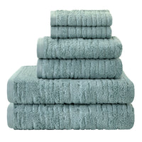 CloudSoft Cotton Luxury 6-Piece Towel Set, Teal