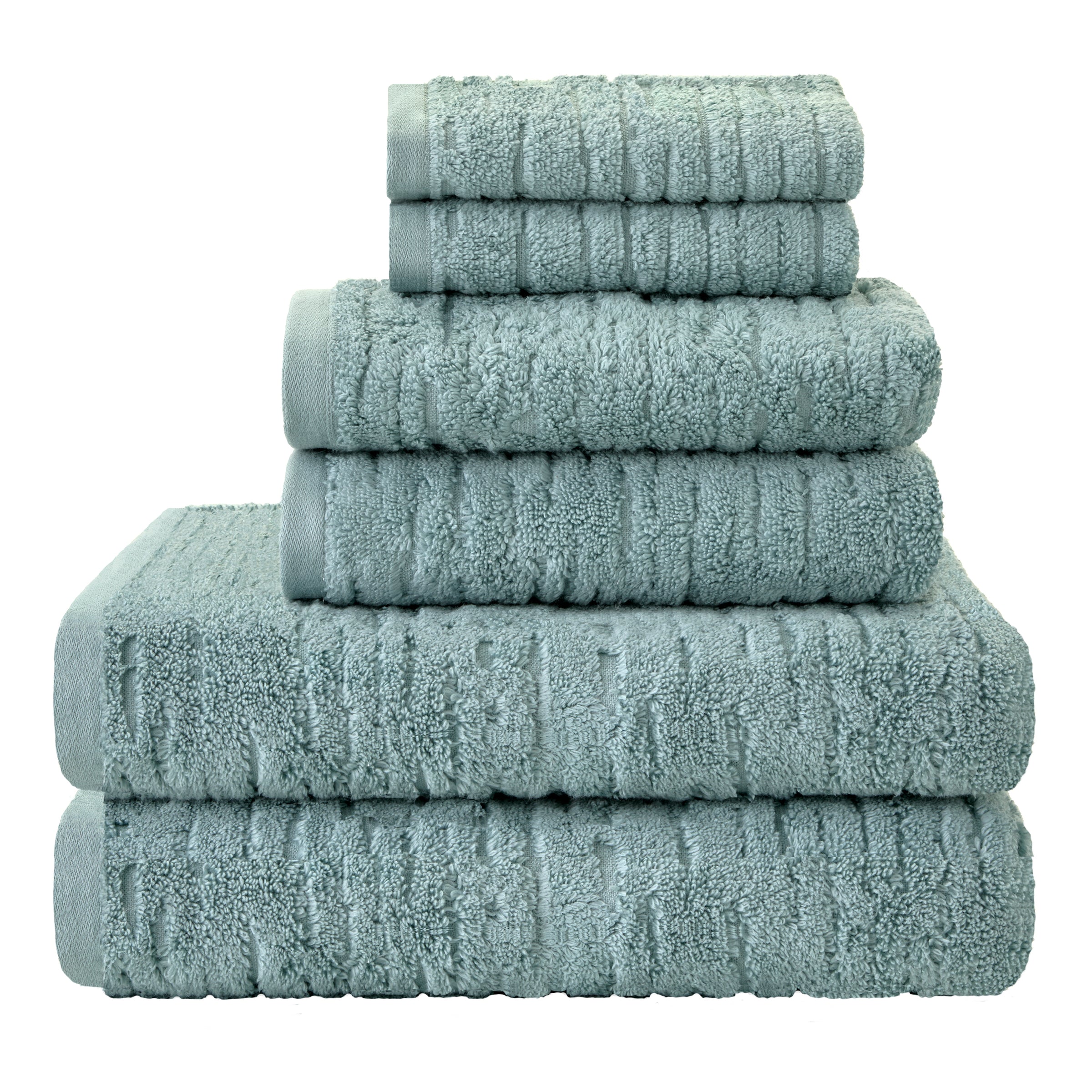 CloudSoft Cotton Luxury 6-Piece Towel Set, Teal
