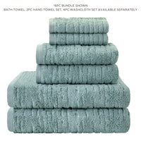 CloudSoft Cotton Luxury 4-Piece Washcloth Set, Teal