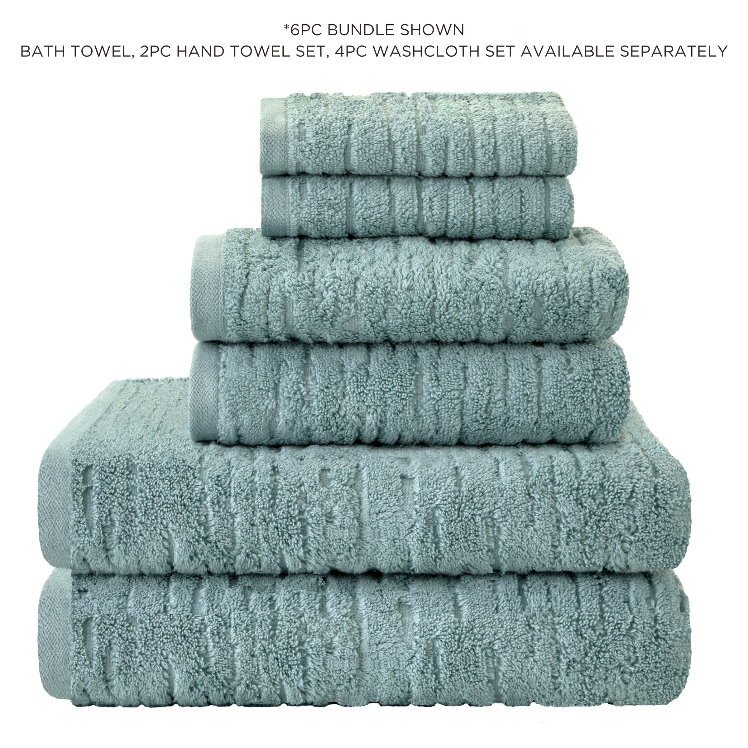 CloudSoft Cotton Luxury 4-Piece Washcloth Set, Teal