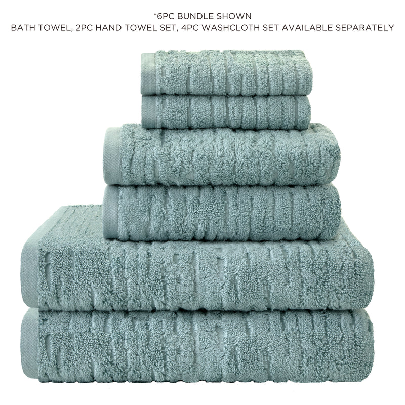 CloudSoft Cotton Luxury 4-Piece Washcloth Set, Teal