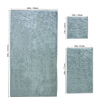 CloudSoft Cotton Luxury 4-Piece Washcloth Set, Teal