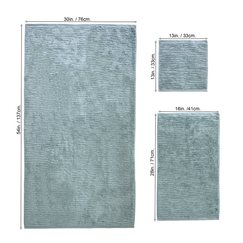 CloudSoft Cotton Luxury 4-Piece Washcloth Set, Teal