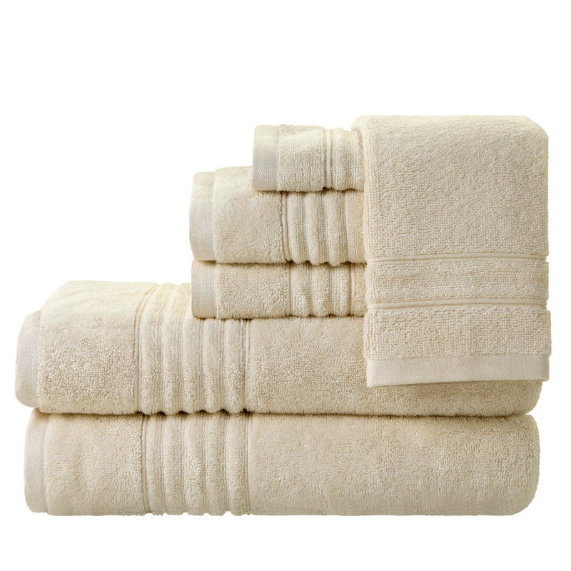 Classic SoftTouch 6-Piece Towel Set, Cream