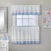 Carrick Stripe Window Valance, Blue, 56" x 13"