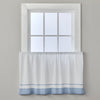 Carrick Stripe Window Tier Pair, Blue, 56" x 36"