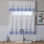 Carrick Stripe Window Valance, Blue, 56" x 13"