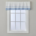 Carrick Stripe Window Valance, Blue, 56" x 13"