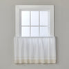 Carrick Stripe Window Tier Pair, Natural, 56" x 24"
