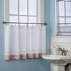 Carrick Stripe Window Tier Pair, Pink, 56" x 36"