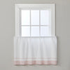 Carrick Stripe Window Tier Pair, Pink, 56" x 36"