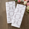 Cat 2-Piece Hand Towel Set, White/Gray