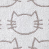 Cat Jacquard Bath Towel, White/Gray