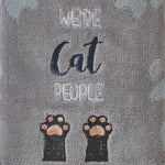 Cat People 2-Piece Hand Towel Set, Gray