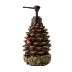 Celebrate Pinecone Lotion/Soap Dispenser, Brown