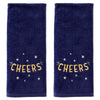 Cheers 2-Piece Hand Towel Set, Navy