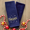 Cheers 2-Piece Hand Towel Set, Navy