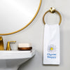 Choose Happy 2-Piece Hand Towel Set, White