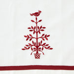 Vern Yip by SKL Home Christmas Carol Embroidered Dish Towel, White/Red