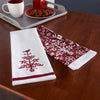 Vern Yip by SKL Home Christmas Carol Embroidered Dish Towel, White/Red