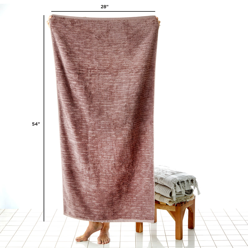 CloudSoft Cotton Luxury Bath Towel, Soft Plum