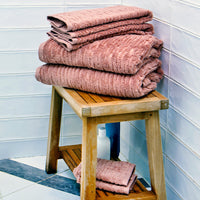 CloudSoft Cotton Luxury 6-Piece Towel Set, Clay