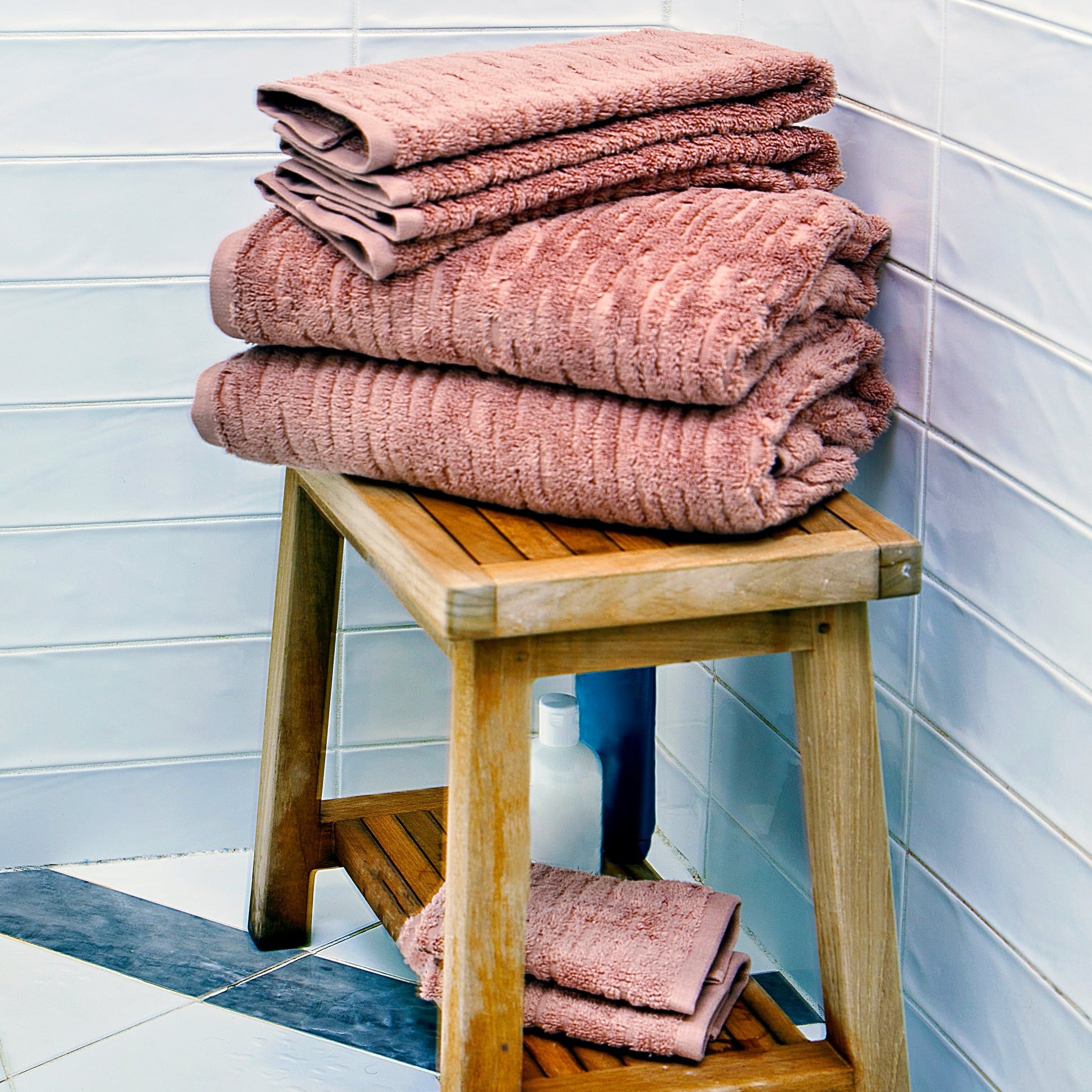 CloudSoft Cotton Luxury 6-Piece Towel Set, Clay